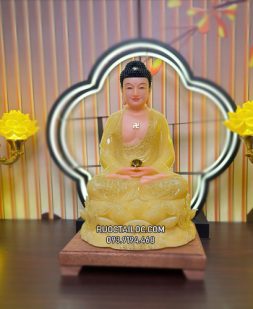 Tượng Phật A Di Đà bằng bột đá thạch anh đẹp
