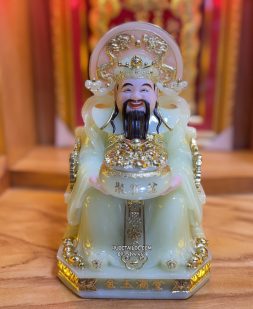 Tượng Thần Tiền Xanh ngọc bằng bột đá đẹp