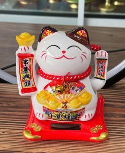 mèo thần tài liễn thỏi vàng đẹp