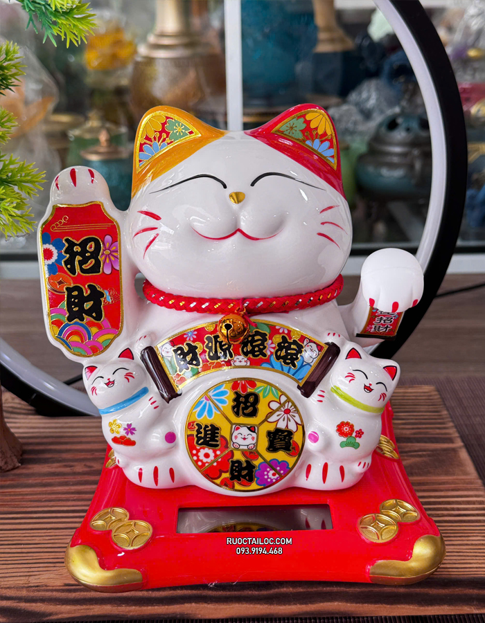 mèo thần tài năng lượng gia phúc đẹp