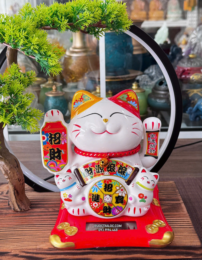 mèo thần tài năng lượng gia phúc đẹp