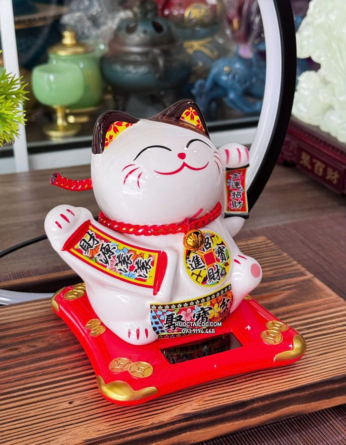 Mèo Thần Tài năng lượng Kim Vận chiêu Tài