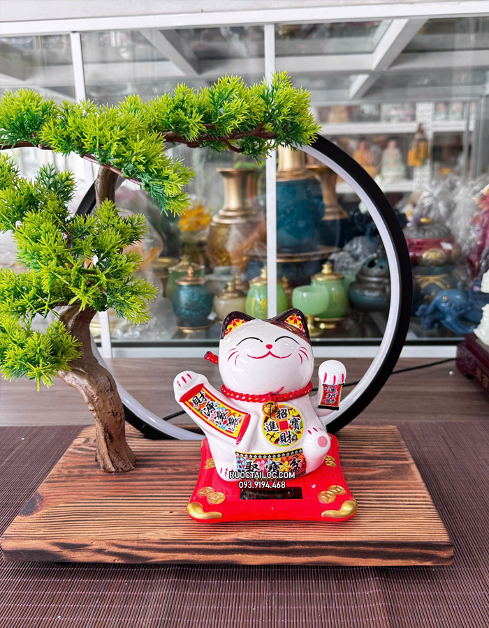 Mèo Thần Tài năng lượng Kim Vận chiêu Tài