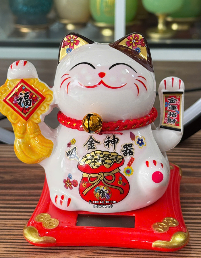 mèo thần tài năng lượng nguyên bảo đẹp