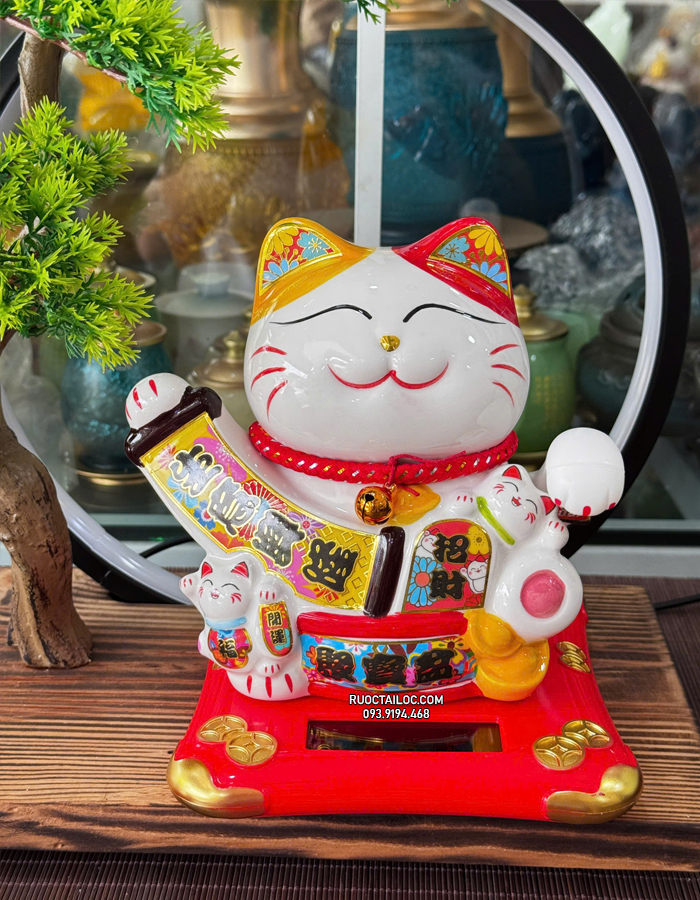 Mèo thần tài năng lượng phúc lộc đẹp