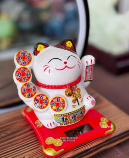 Mèo Thần Tài Năng Lượng Tụ Bảo Bồn đẹp