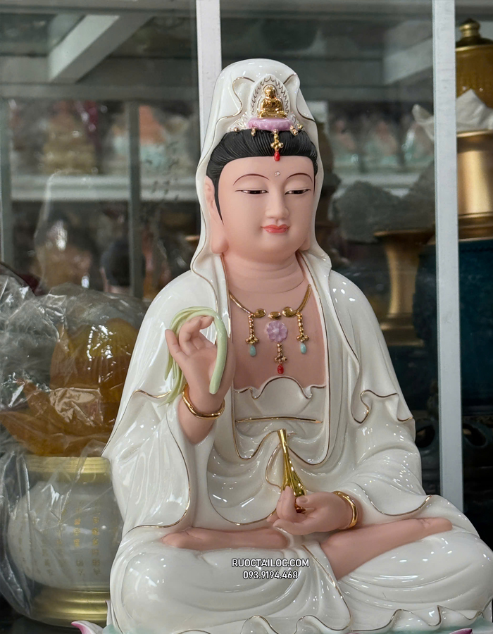 tượng Tây Phương Tam Thánh bằng sứ đẹp