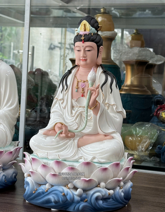 tượng Tây Phương Tam Thánh bằng sứ đẹp